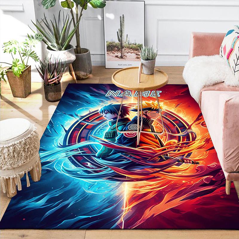 Custom 1Pc Naruto Fire Determination Rug Office Carpet Indoor Outdoor Entrance Doormat Nonslip Soft And Comfortable Living Room D2915191