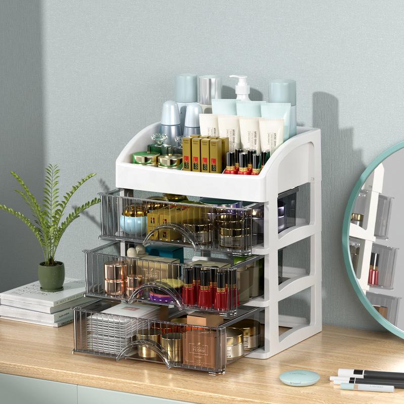 Multi-Layer Desktop Organizer: Hair Accessories, Jewelry, Cosmetics, Stationery Storage Box
