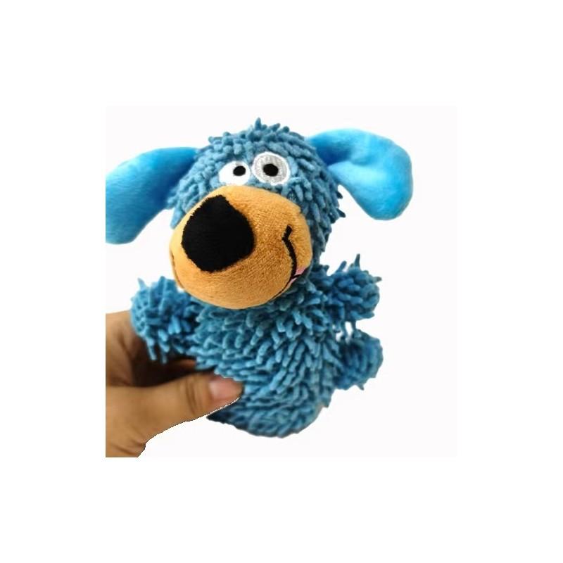 Teddy Plush Dog Toy With Sound And Chewing Features For Small Dogs синий