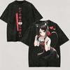 Kaguya-sama Anime T-shirt Vintage Washed Y2K Aesthetic Unisex Oversized Short Sleeve Summer Cotton Retro Streetwear Hot Sale
