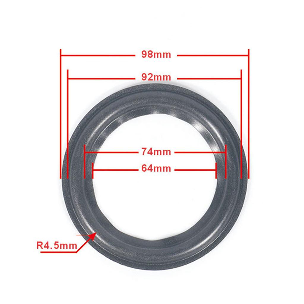 Speaker Rubber Foam Edges Surround Rings Repair Part for Speaker Repair DIY Surround Edges Dustproof Rings Improved Bass