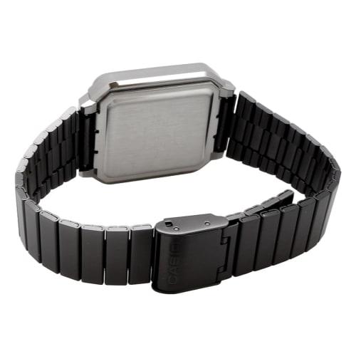 Casio CASIO Digital Watch Vintage Series A120WEGG-1B Unisex Metal Band Mørkegrå Metallic Oversjøisk modell