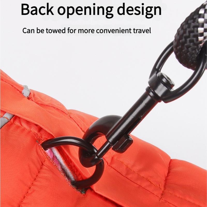Oboustranné Nositelné Nové Silné Podzimní Zimní Psí Oblečení Teplá a Reflexní Psí Bunda Vodotěsné a Větruodolné Psí Oblečení