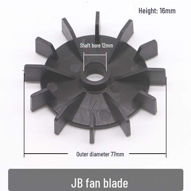 77mm Outer Diameter Mini Plastic Motor Fan Blade