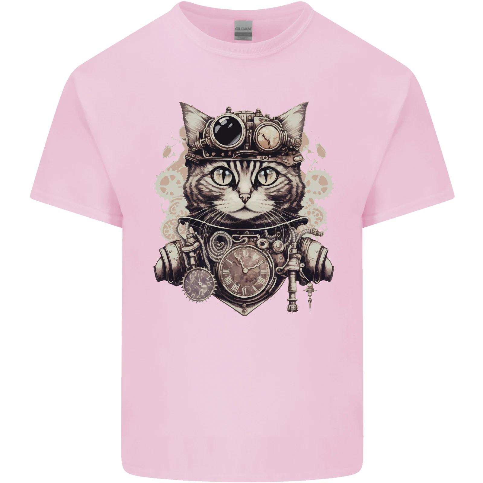 Steampunk Cat Kids T-Shirt Childrens S
