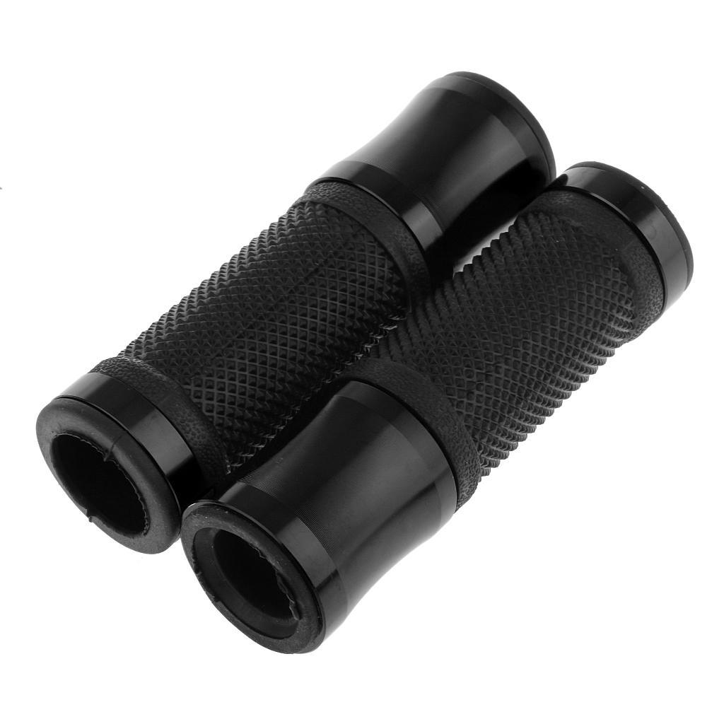 Black 7/8" 22mm LEFT 1" 25mm RIGHT Gel Handlebar Grips with plug For Universal Black 7/8" 22mm LEFT 1" 25mm RIGHT Gel Handlebar Grips with plug For Universal