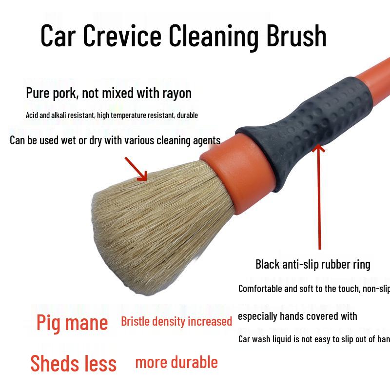 Soft Bristle Long Handle Car Interior Cleaning Brush