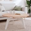 VidaXL Table Top Ø90x1.5 Cm Round Solid Beech Wood 355912