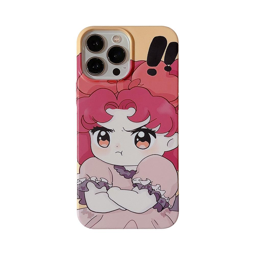 Cute Duo Girl 14promax Apple 16 Suitable for IPhone 13 Mobile Phone Case 11 Cartoon 12 Film 15