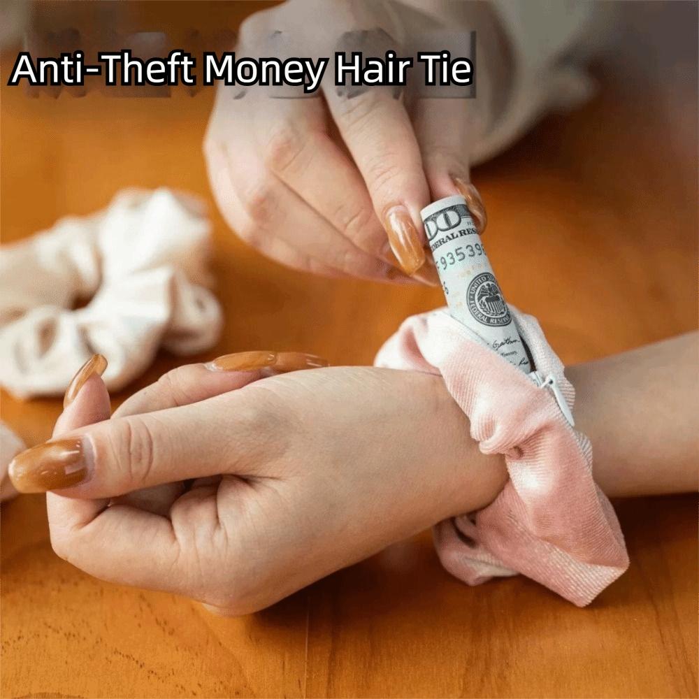 Secret Pocket Basic Hair Rope Safe Sight Secret Elastic Hair Bands Rubber Band Spring Summer