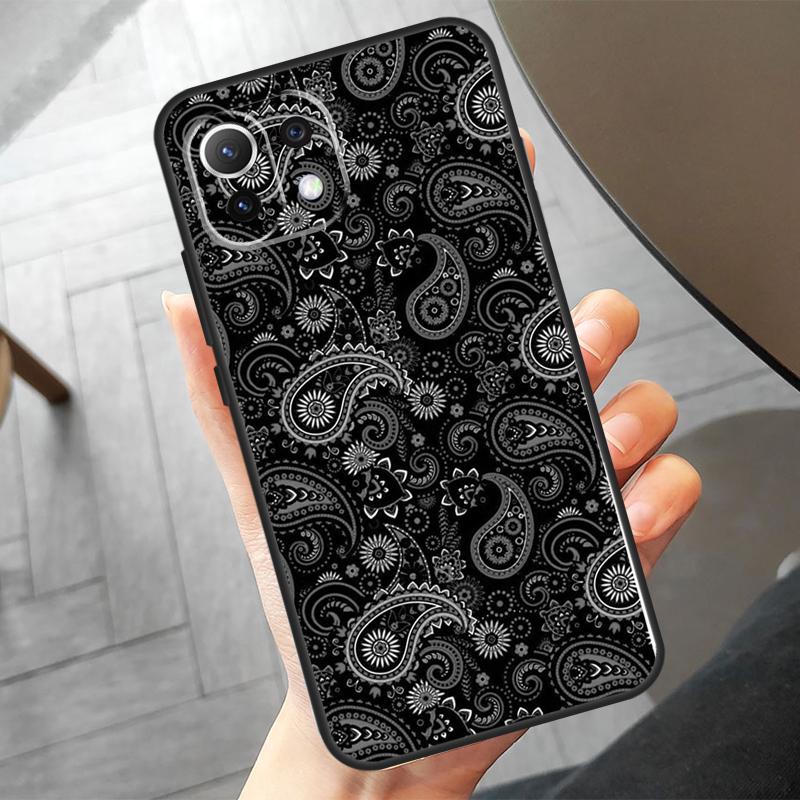 Coque à motif bandana sans couture pour Xiaomi 15 Pro, 13, 14 Ultra, 11T, 12T, 13T, 14T Pro, POCO F7, X7 Pro, X3, X5, X6, F5 et F6