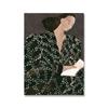 Affiche abstraite de fille de courbe de géométrie de ligne, art mural moderne, peinture sur toile, affiches et impressions, images murales pour la décoration du salon
