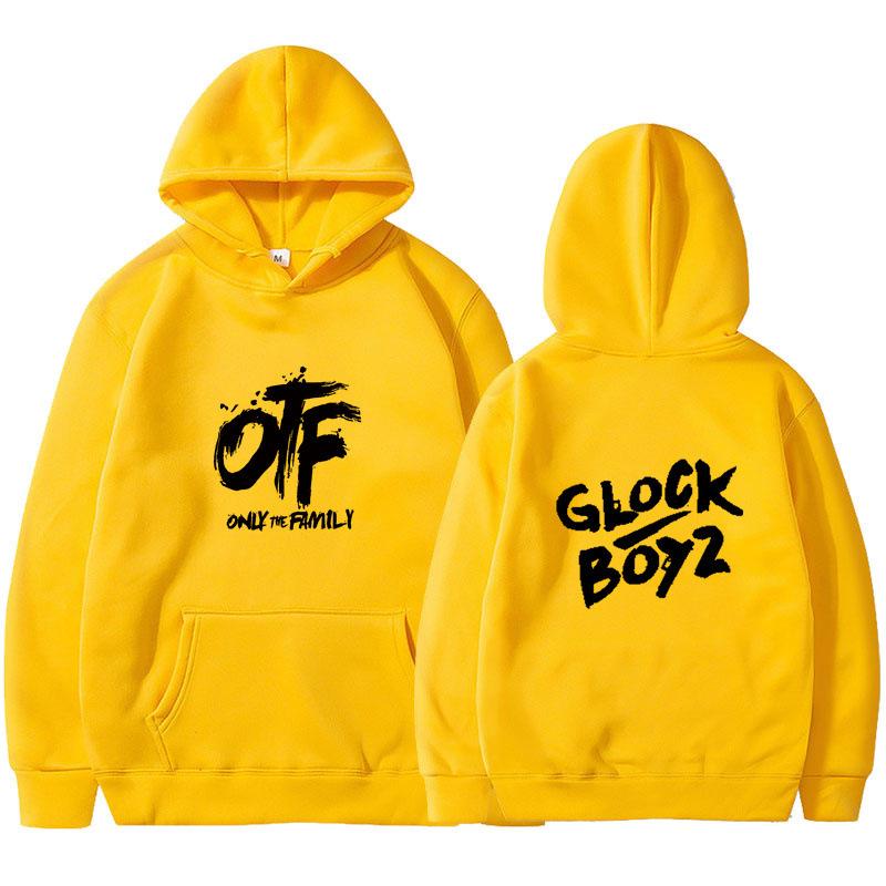 2025 new OTF letter print men's and women's hoodies spring and autumn goth casual comic pattern sweater