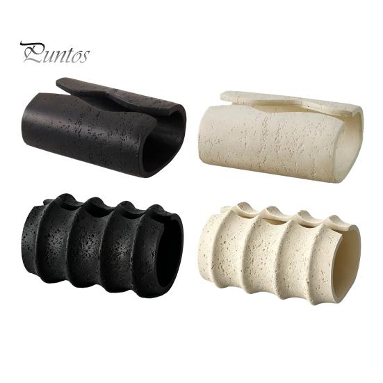Soft Furnishing Ornament Sandstone Style Tissue Box Cover, Decorative Napkin Holder, Minimalist Travertine Cover Paper Towel Dispenser for Bathroom