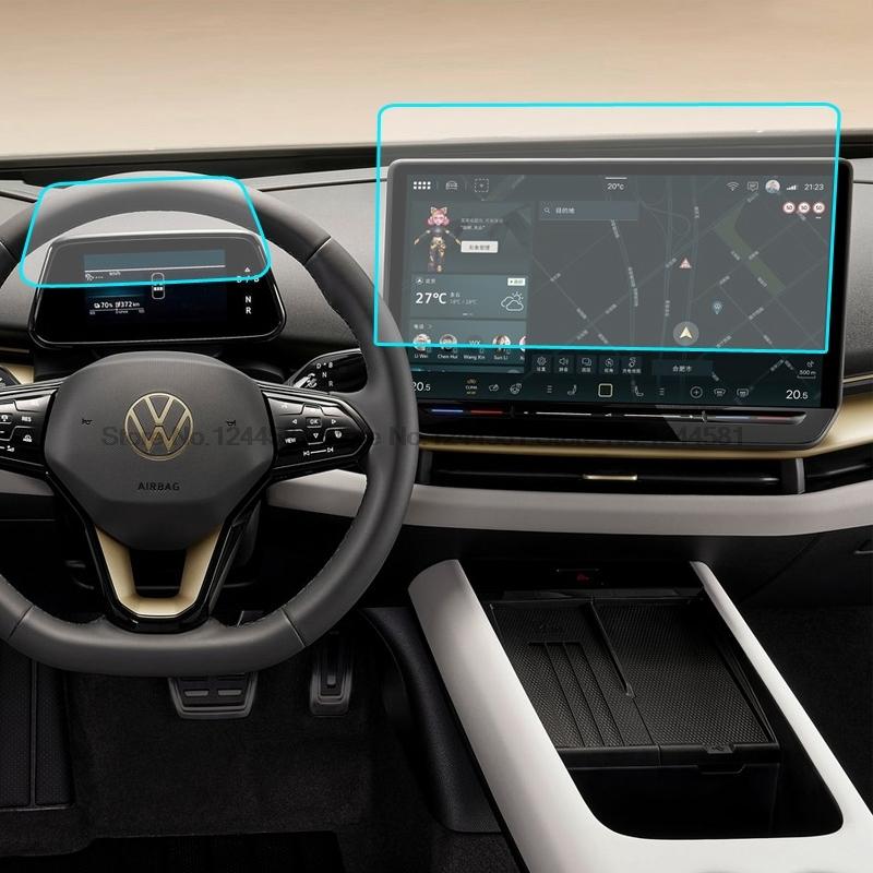 Tempered Glass For Volkswagen ID.UNYX 2024 2025 Car GPS Navigation Protective Film LCD Screen Screen Protector Anti-scratch Film