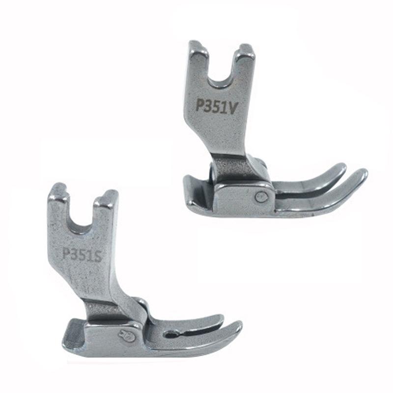 Industrial Flat Car Sewing Machine P351S Thin Fabric Chiffon Presser Foot P351V Thick Material Feet Sewing Machine Accessories