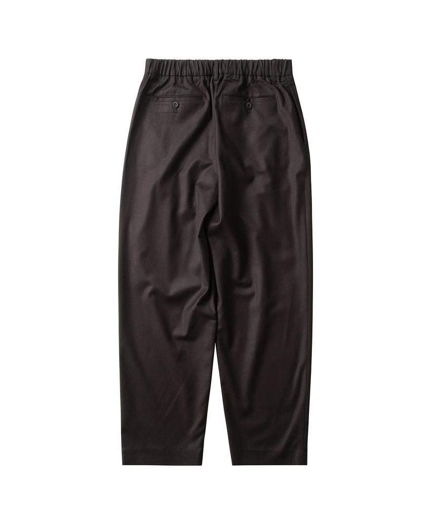 Digeule Soho Wide Tapered Fit Easy Pants Wool Dark Brown
