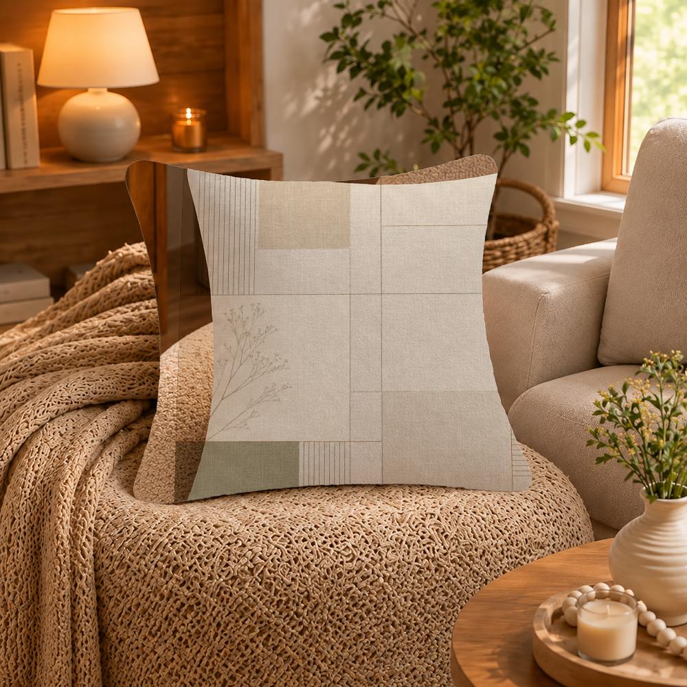 Nordic Natural Texture Cushion Cover Shortplush Cushion Cover Pillowcase Suitable For Sofas Bedrooms And Home Decor