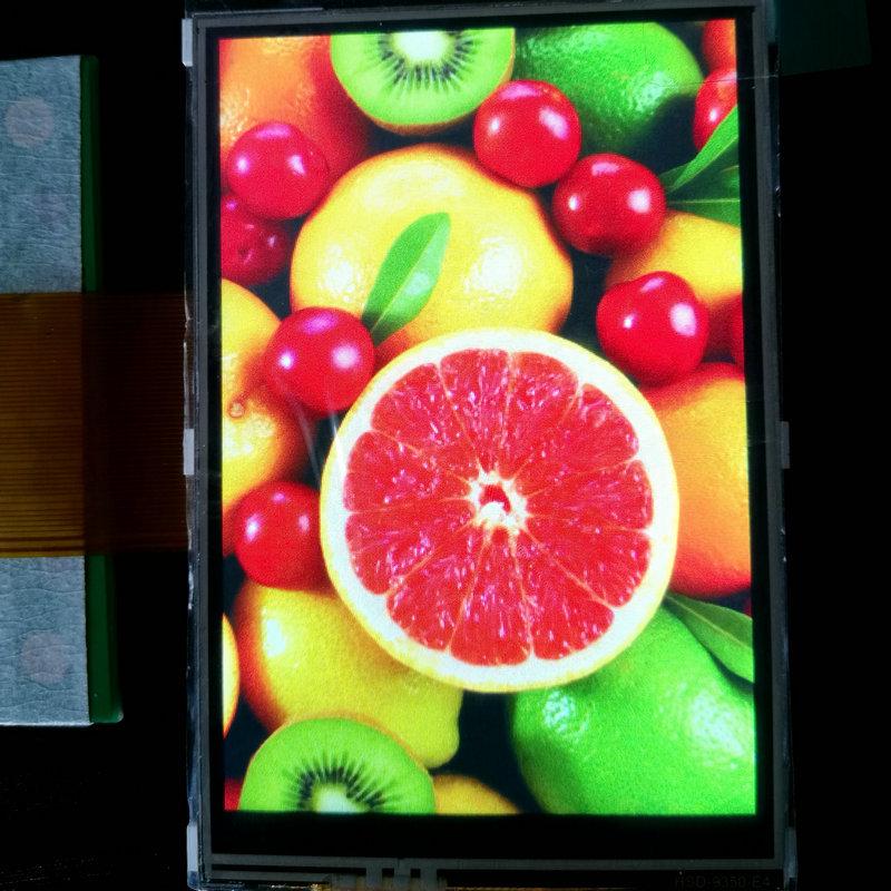 3.5" Full View LCD with RGB Interface & Resistive Touch TFT Display