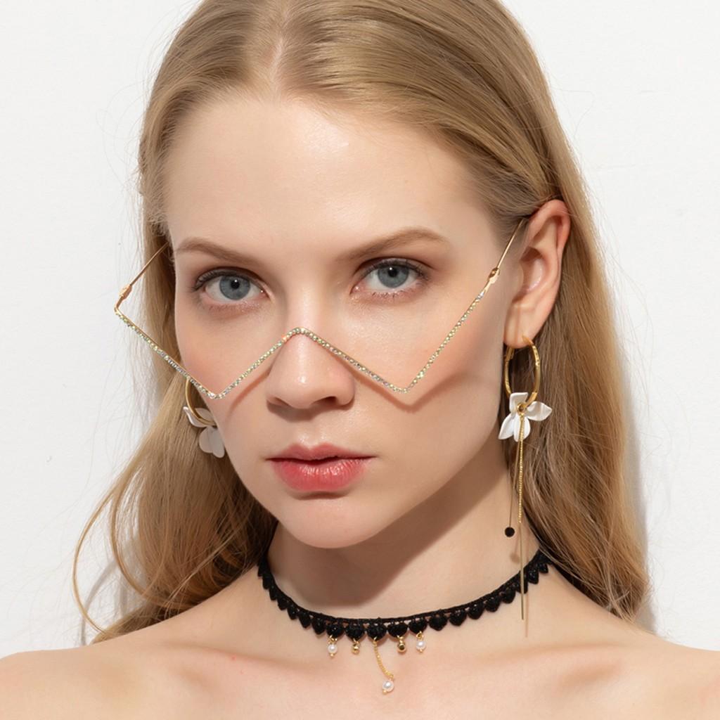 Irregular Shape Retro Glasses Eyewear Vintage Unisex Glasses Frame Accessory