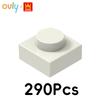 WANGE 1*1 Building Blocks 290Pcs No.3024 Small Compatible Bricks 1-Hole Low Elements Accessories MOC DIY Bulk Kids Toy