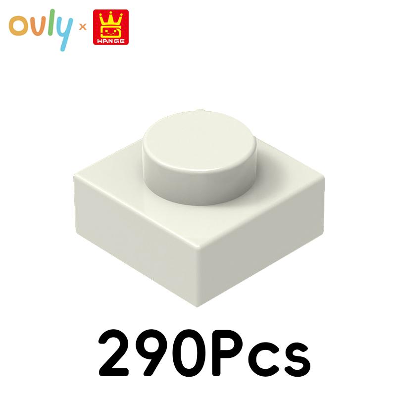 WANGE 1*1 Строительные блоки 290 шт. №3024 Маленькие совместимые кирпичики 1-отверстие Низкие элементы Аксессуары MOC DIY Насыпью Детская игрушка