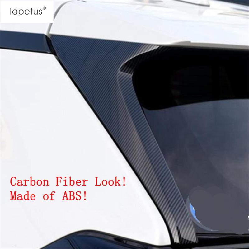 Car Rear Tail Window Windshield Spoiler Panel Sequ Cover Trim For TOYOTA RAV4 RAV 4 XA50  - 2024 ABS Chrome Accessories