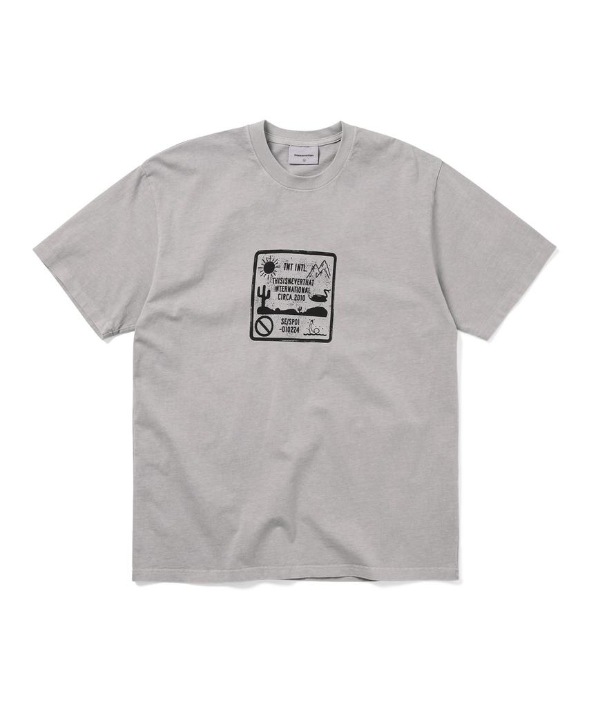 THISISNEVERTHAT Caution Sign Tee Gray
