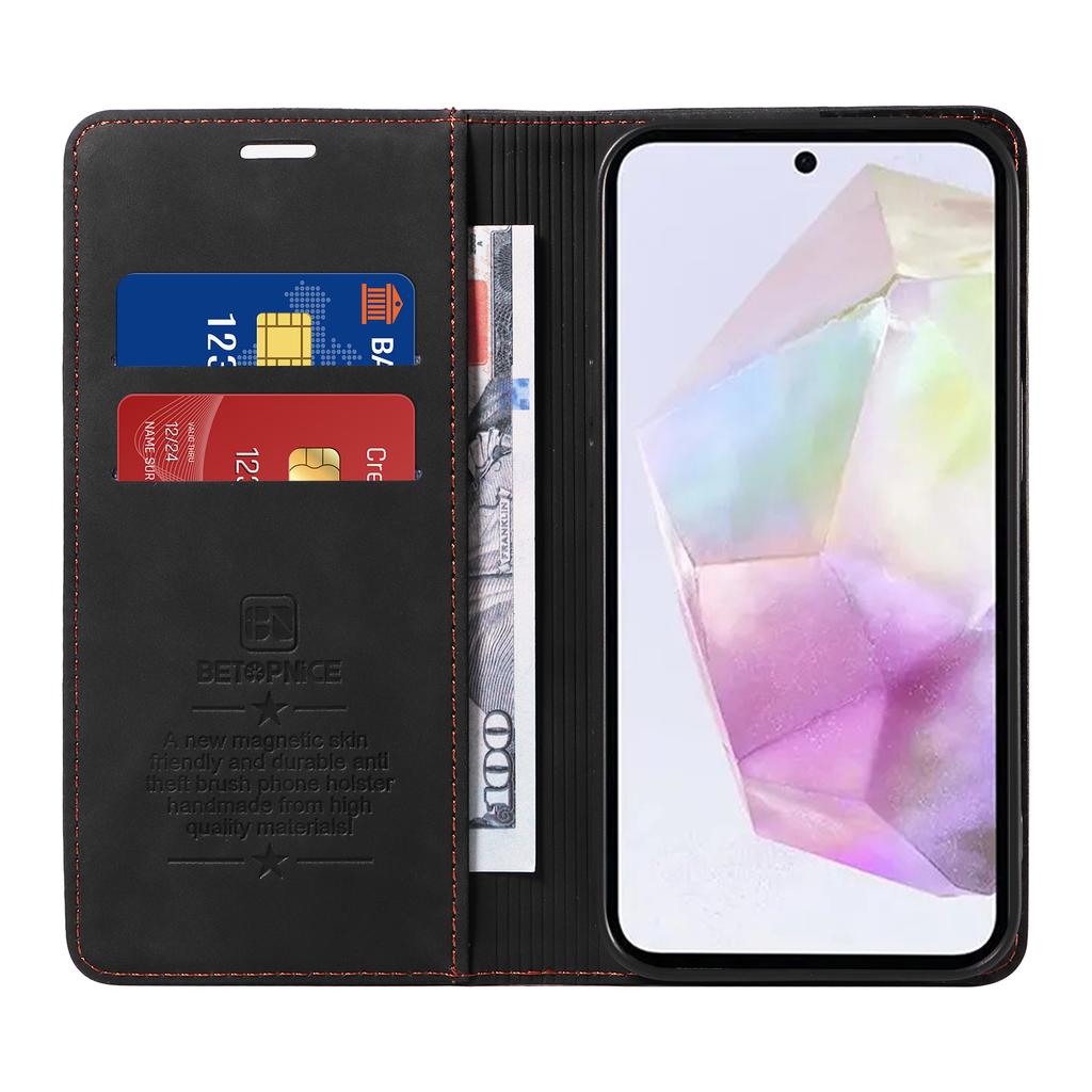 BETOPNICE 003 For Samsung Galaxy M35 5G Leather Case RFID Blocking Wallet Phone Cover