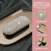 Leather Rhinestone Glasses Case Black Eyewears Storage Box Sunglasses Protective Case  School