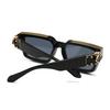 Foreign Trade Cross-Border Popular Sunglasses for Men European and American Street Photography Ins Popular Model Square Small F