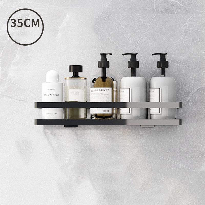 White/Black Bathroom Shelf Wall Mounted Shower Storage Rack Stainless Steel Bath Shampoo Holder Basket Holder Bath accessories