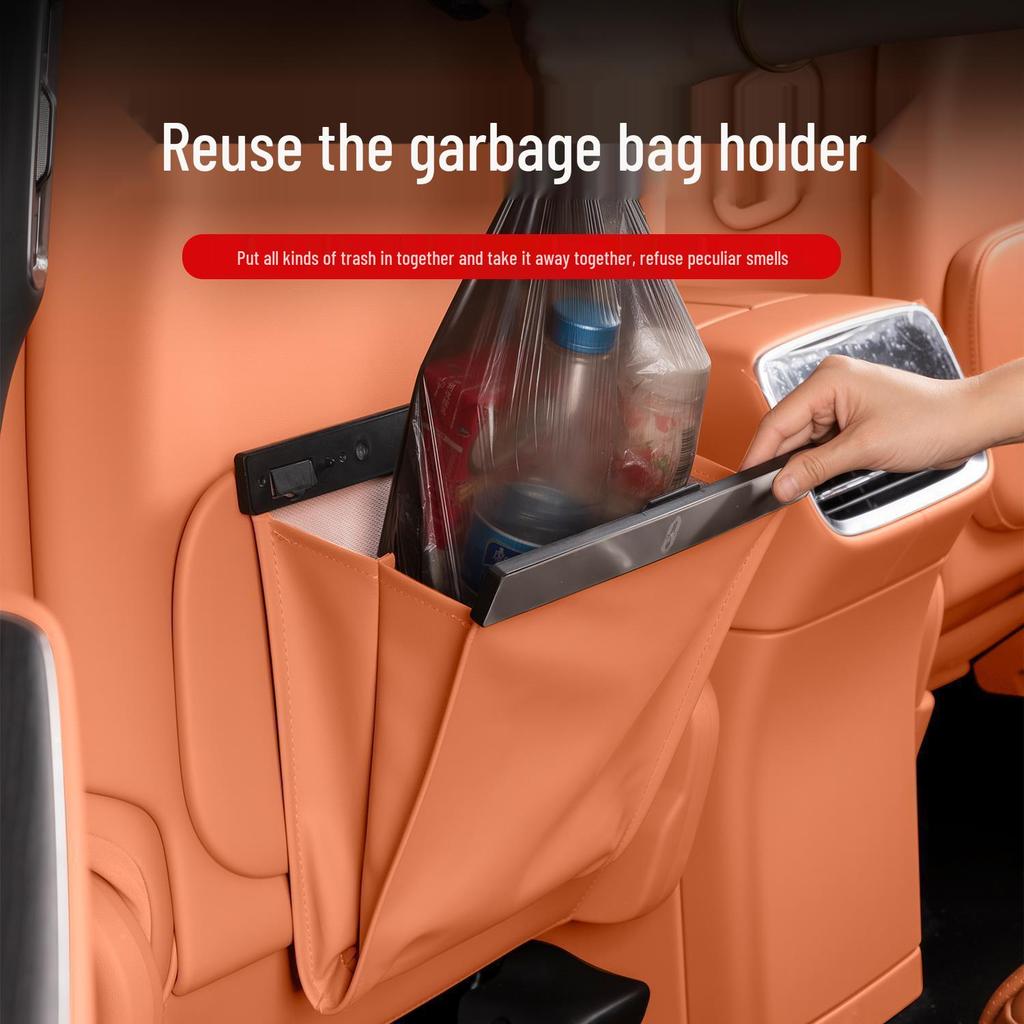 Magnetic Car Trash Bag & Seat Back Hanging Organizer for AITO M8