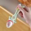 Creative Ugly Frog Design Ceramic Frog Spoon Hangable Handmade Ceramic Dessert Spoon Big Mouth Funny Spoon Eating Drinking Soup