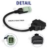 OBD2 for Kawasaki 4pin Cable To 16Pin OBD2 Motorcycle Diagnostic Adapter Connector Cable for Z250 Z650 Z900 ER6N EX650F Ninja400