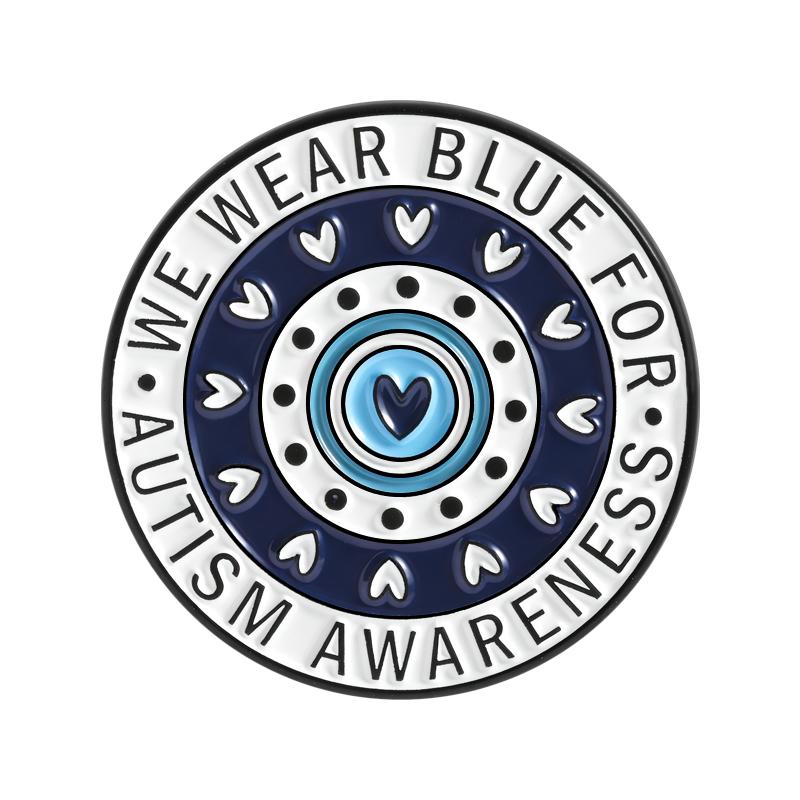 

Autistic and Proud Enamel Pins Support Autism Awareness Brooches Lapel Badge Positive Quote Jewelry Gift For Friends
