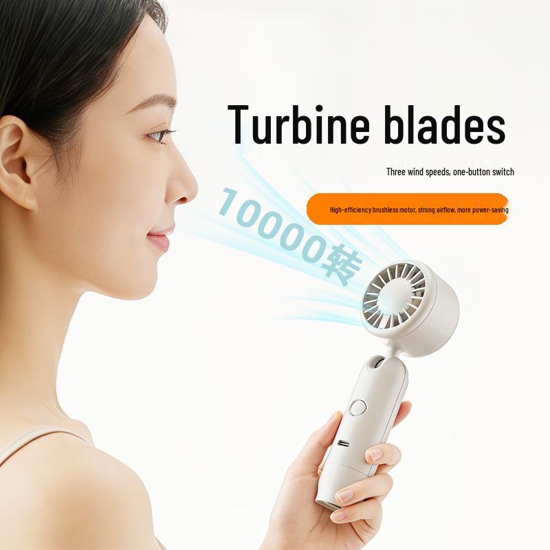 

2026 Ice Ring Neck Fan: 3-in-1 High Wind, Handheld, Portable, Fast Charging. 310x160x44 mm белый