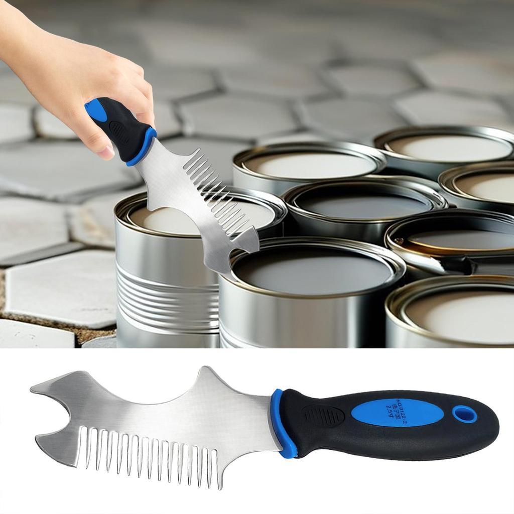 Farbpinsel Kamm Bürste Walzenreiniger Werkzeug Edelstahl Farbpinsel Walzen Pflegen Farbpinsel Kamm