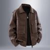 Spring and Autumn New PU Leather Jacket Men's Cycling Motorcycle Leather Jacket Men's American Street Retro Nostalgic Leather Casual