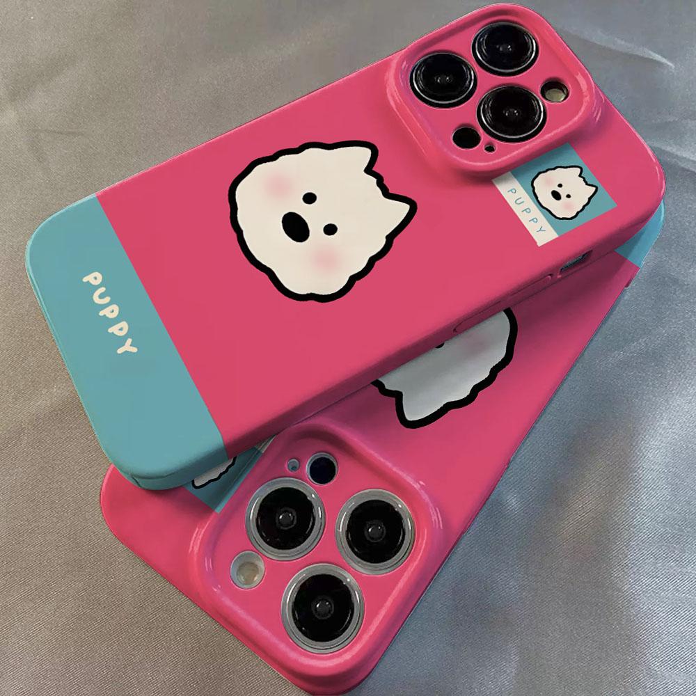 Cartoon Puppy Dog Phone Case for vivo Y400 Y04 Y29 Y39 Y03 Y19 Y36 Y100 Y75 Y77 Y02 Y17S Y20 X90 V50 V40 V27 Pro Lite 4G 5G