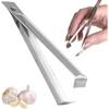 Garlic Peeler Tool 1PC, Fishbone Design Quick Peel Skin Remover - Heavy Duty Kitchen Pliers for Garlic/Shallot/Chestnut