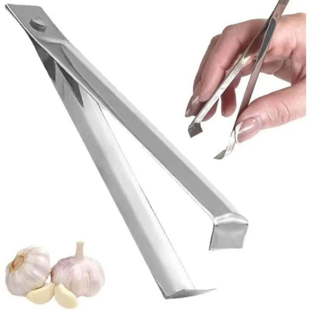 Garlic Peeler Tool 1PC, Fishbone Design Quick Peel Skin Remover - Heavy Duty Kitchen Pliers for Garlic/Shallot/Chestnut