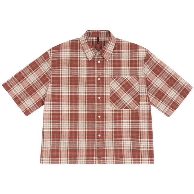 High Quality Summer Men s Tops Loose Short Sleeved Shirts Casual Cardigan Button Down Short Sleeved Shirts S