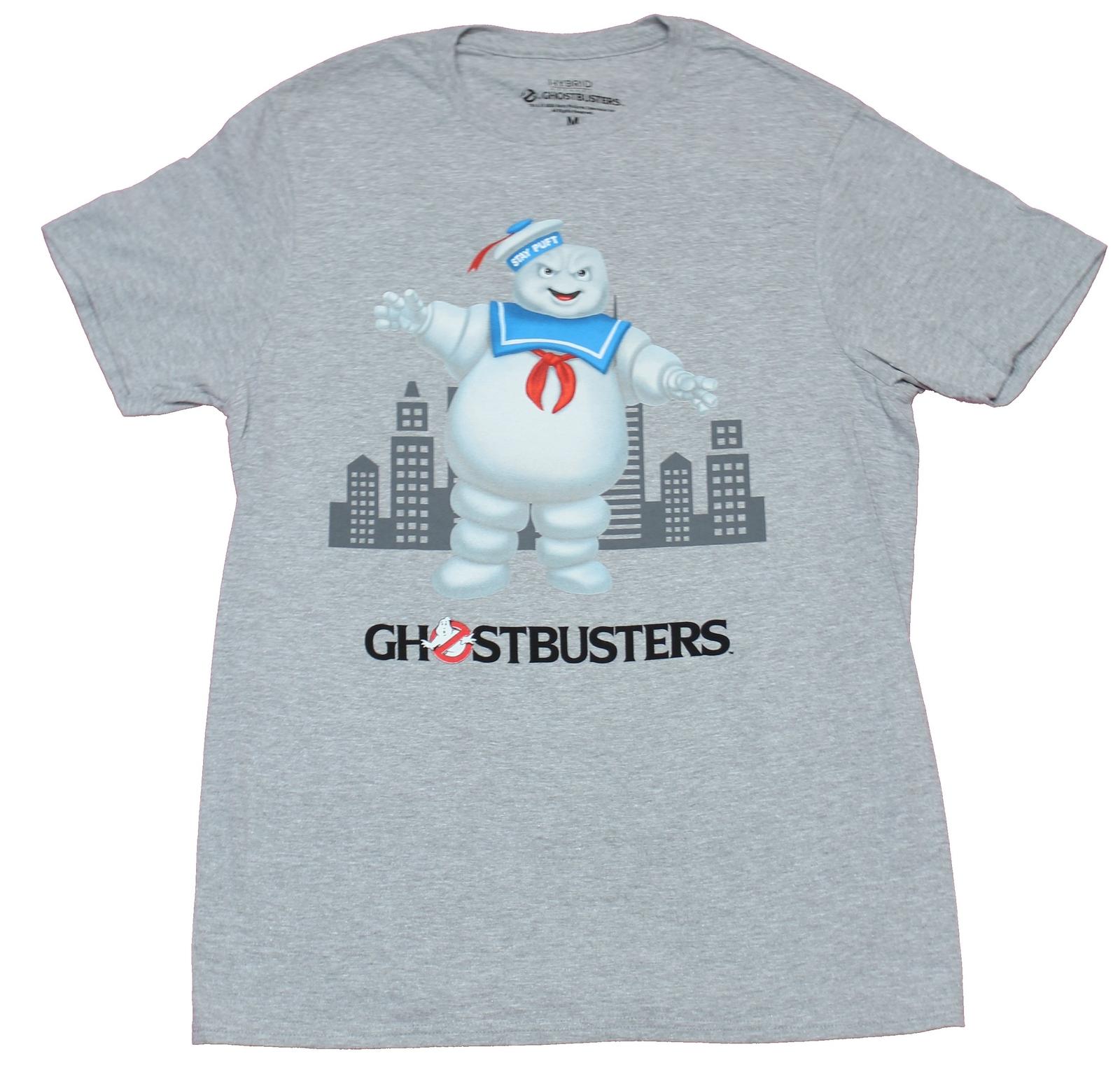 Ghostbusters Adult New T-shirt Stay Puft Marshmallow Man Over Name XL