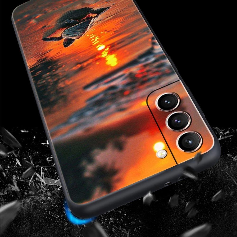 Summer Beach Palm Tree Phone Case For Samsung Galaxy S24 S23 S22 Ultra S20 S21 FE 5G S10 S9 Plus S10E S8 S7 Soft Silicone Cover