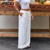 Calças Casuais Femininas JPNTKY com Estampa Lisa e Calças Capris