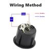 ON-OFF Round Snap-in Toggle Switch 2 Pin Plastic Car Auto Boat Switches Rocker Boat Switch Car Auto Boat
