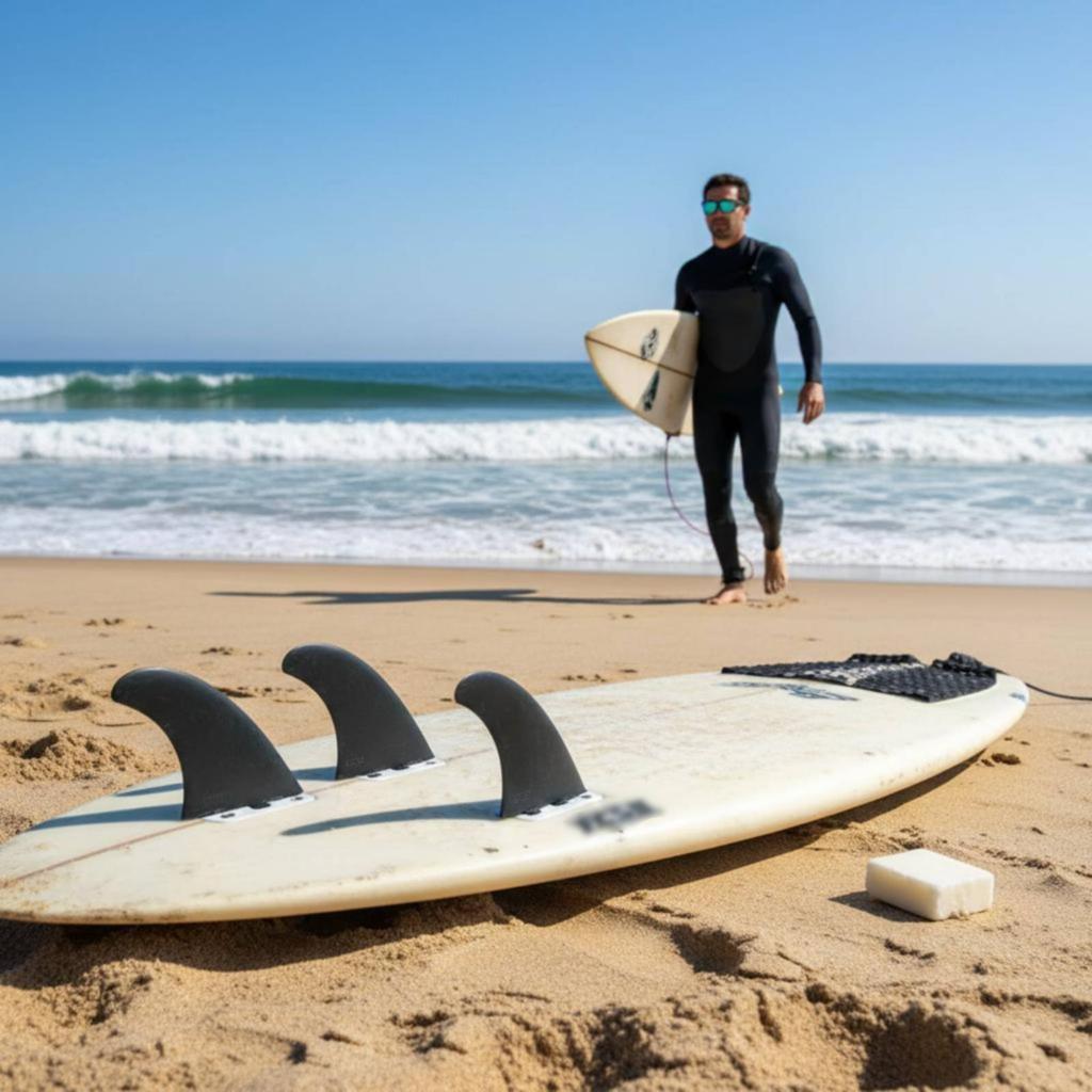 3 Pieces Surfboard Fin Set Lightweight Thruster Fin Set Surfboard Tail Fins Paddleboard Fins For Surfing Paddleboarding