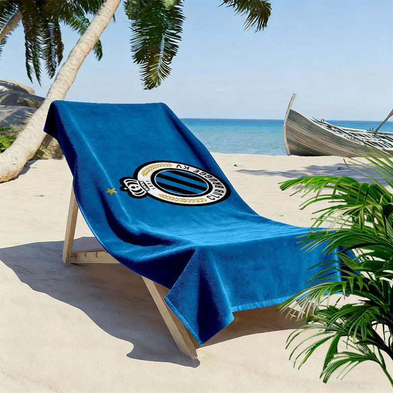 Asciugamano da Spiaggia Stampato Club Brugge K.V, Asciugamano Grande Morbido ad Asciugatura Rapida per Spiaggia Campeggio Nuoto