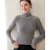 2025 Women's Cashmere Slim-Fit Half-High Collar Thickened Knit Sweater